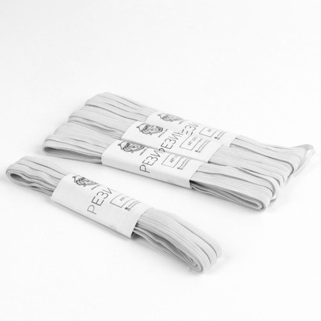 Linen gum, 6 mm, 5.5 ± 0.5 m, 4 pcs, white color