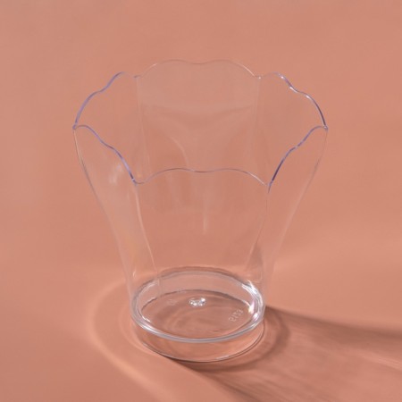The form of plastic disposable for the buffet "forget -me -not", 100 ml, transparent, 25 pcs/unns.