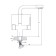 Kitchen mixer Rush Gozo MS9035-31, single-leaf, with a tap for drinking water, chrome