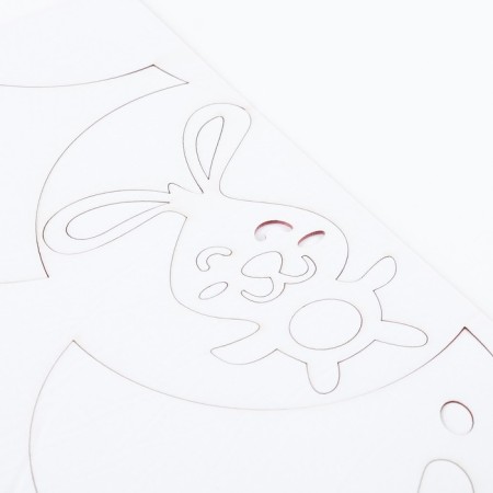 Interior stickers "bunny", children's, decor on the wall, panel 61 x 80 cm-3