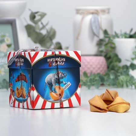 Sanding cookies with predictions "Elephant", 5 pcs., 35 g-1