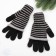 Female gloves, black color, size 18