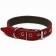 Collar combined leather/tarpaulin, 53 x 2.5 cm, Osh 35-45 cm, red