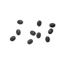 TNL plastic design, black oval, 10 pcs