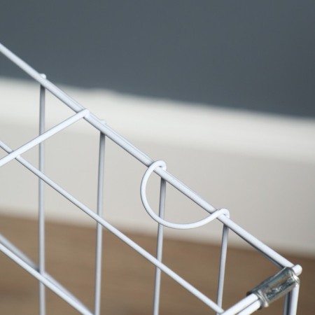 A cell for dogs and cats, a two -tier 61 x 42 x 50 cm, white-9