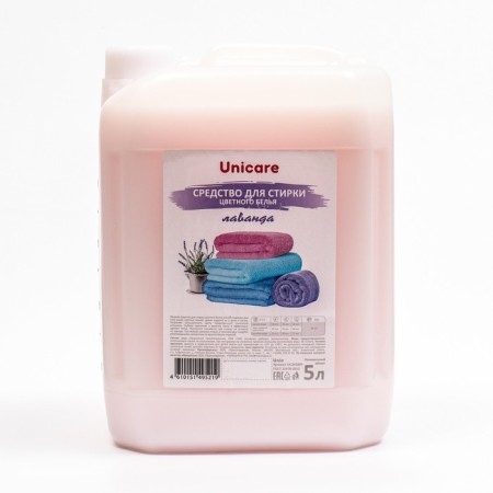 Unicare liquid for washing color lavender linen, PVC, 5l