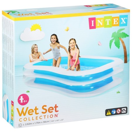 Family inflatable pool, 262 x 175 x 56 cm, from 6 years old, 56483np intex-4