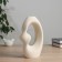 VAZA Ceramics Table "CRARI" D-3 cm, 21x14 cm, beige