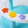 Bathing chair on suction cups, blue color