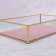 Organizer for storage "Pink RipPles", glass, 1 section, 29 × 17.5 × 6 cm, transparent/copper/pink color