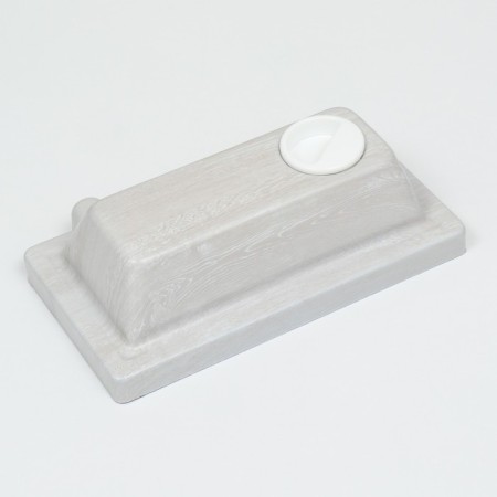 Aquarium "rectangular" with a lid, 5 liters, 25 x 13 x 15.5/18 cm, bleached oak-5