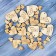 Set of tags "Hand Made", hearts, 40x43mm - 6pcs; 30x33 mm - 6pcs; 15x16 mm - 27 pcs