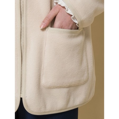 Куртка для девочек, рост 140 см, цвет кремовый-7
