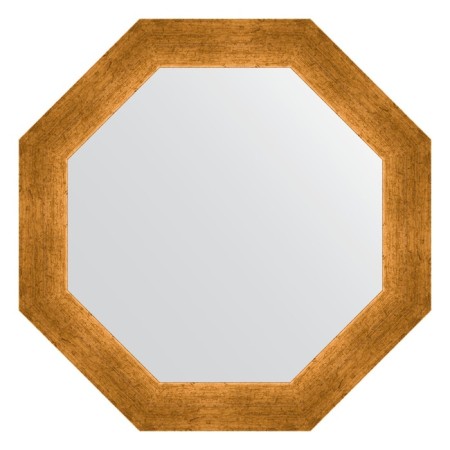 Mirror in the baguette frame, poisoned gold 59 mm, 50.4x50.4 cm