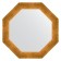 Mirror in the baguette frame, poisoned gold 59 mm, 50.4x50.4 cm
