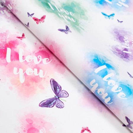 Paper packaging glossy "tenderness", 100 x 70 cm-2