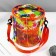 Folloer bag “Bright colors”, 2 gross, d = 21 cm, 23 cm, colorful color