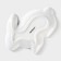 Ceramic Serving Dolyana "Cuties. Bunny ", 17.8 × 12.8 × 1.5 cm, white color