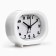 Clock - HELL WITHOULLE "Classic" on legs, discrete move, 10 x 8.5 cm, aa, white