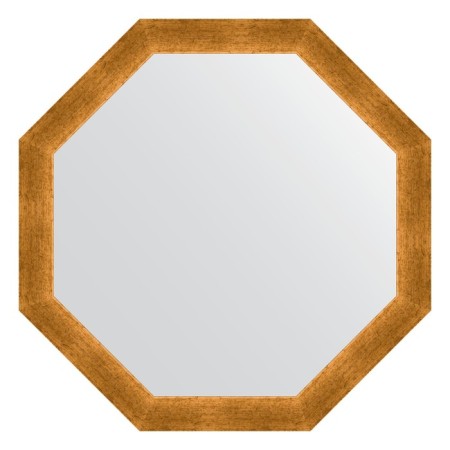 Mirror in the baguette frame, poisoned gold 59 mm, 70.4x70.4 cm