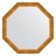 Mirror in the baguette frame, poisoned gold 59 mm, 70.4x70.4 cm