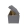 Puff with a lid and weighting, 800 × 400 × 420 mm, Solta Rogozhka, Grey Color
