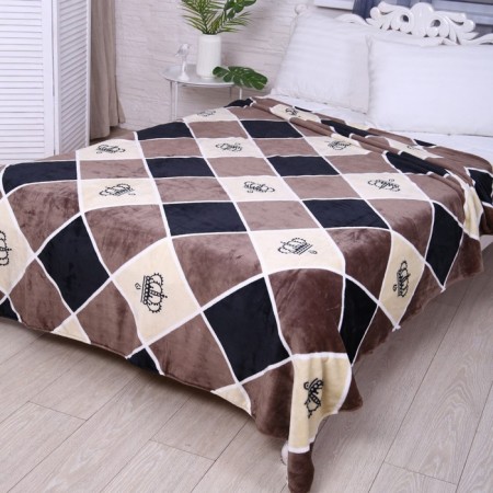 California plaid, 180x200cm, Velsoft 280g/m, polyester