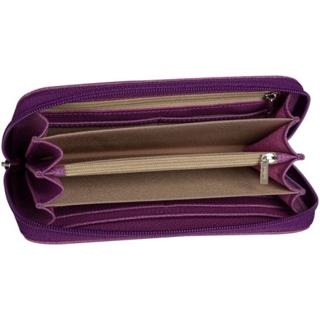 Lightning wallet, department for bills/maps (4)/coins, purple color 19x10.5x2.5cm-1