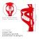 Dream Bike Flag holder, plastic, red color, without fasteners