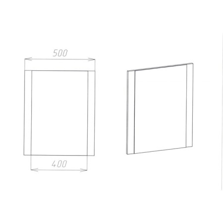 Viant mirror "Rio 50/60", 20x500x600 mm-2
