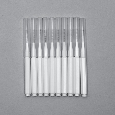 Brushes - mini for eyebrows and eyelashes, 7 × 0.5 cm, white color