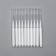 Brushes - mini for eyebrows and eyelashes, 7 × 0.5 cm, white color