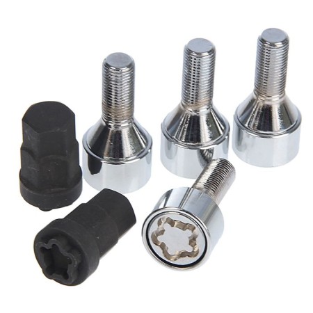 Secrets on car wheels, bolt 12x1.25, 4 bolts, 2 keys