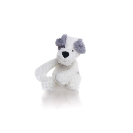Soft toy Gulliver puppy, white-gray color, 28 cm-5