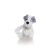 Soft toy Gulliver puppy, white-gray color, 28 cm