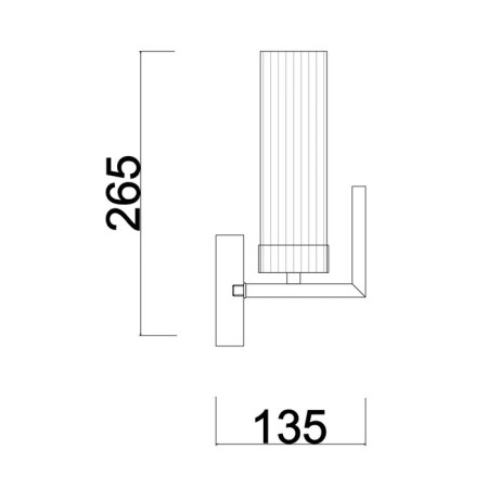 Bra Freya Fr5214WL-01CH ADELINE, 135x100x265 mm, E14, 1x60W, color chromium-6