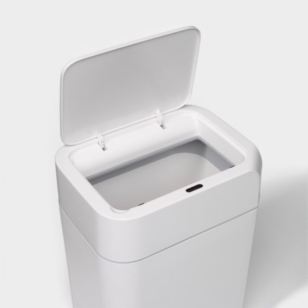 Garbage bucket of sensory shares, 12 l, white color-4