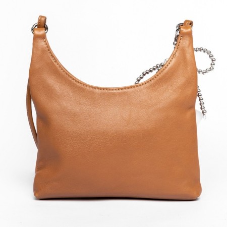 Bag Cross-Body women, genuine leather, ludor brown, 21x6x13 cm-1
