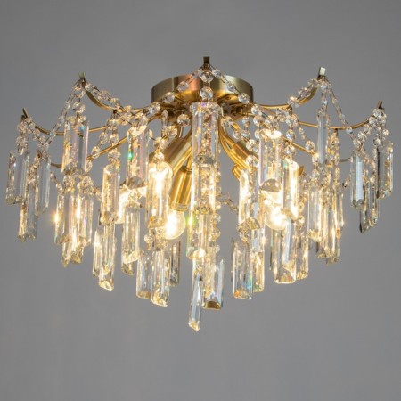 Emilia chandelier 5x40W E14 Antique bronze 49x49x333cm-1