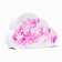 The bathtub "cloud", white-pink, rainbow, 150 g