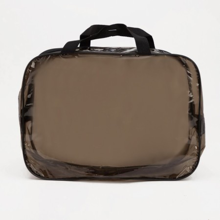 Lightning cosmetic bag, brown color-2