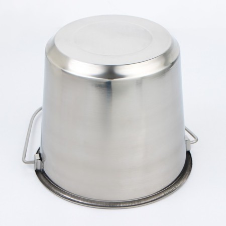 A bucket with a lid, 10 l, a measured scale, stainless steel-4