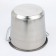 A bucket with a lid, 10 l, a measured scale, stainless steel