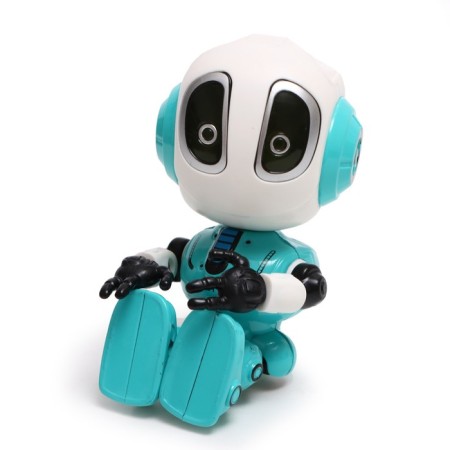 The Smartbot robot reacts to touch, light and sound effects, blue color-2