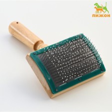 Brush - wooden packet with drops and frame, base 70 x 50 mm