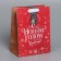Craft vertical package “I wish happiness”, MS 18 x 23 x 10 cm, New Year