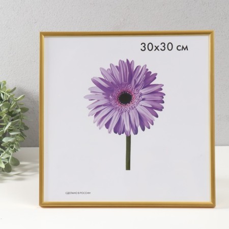 Photo frame plastic LIDA 30x30 cm Gold (plastic screen)