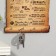 Key of the Rules of the House "Love each other, scroll"