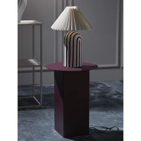 Silje coffee table, 380 × 380 × 500 mm, plum color
