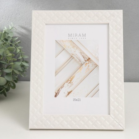 Photo frame plastic "Mira" 15x21 cm, 642744-6-4